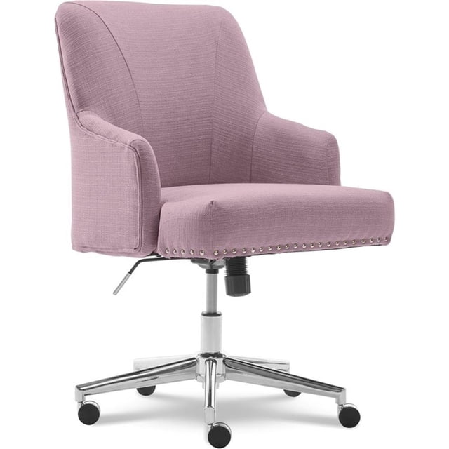 Scranton & Co Chaise de Bureau Moderne en Tissu/acier Inoxydable, Lilas/chrome