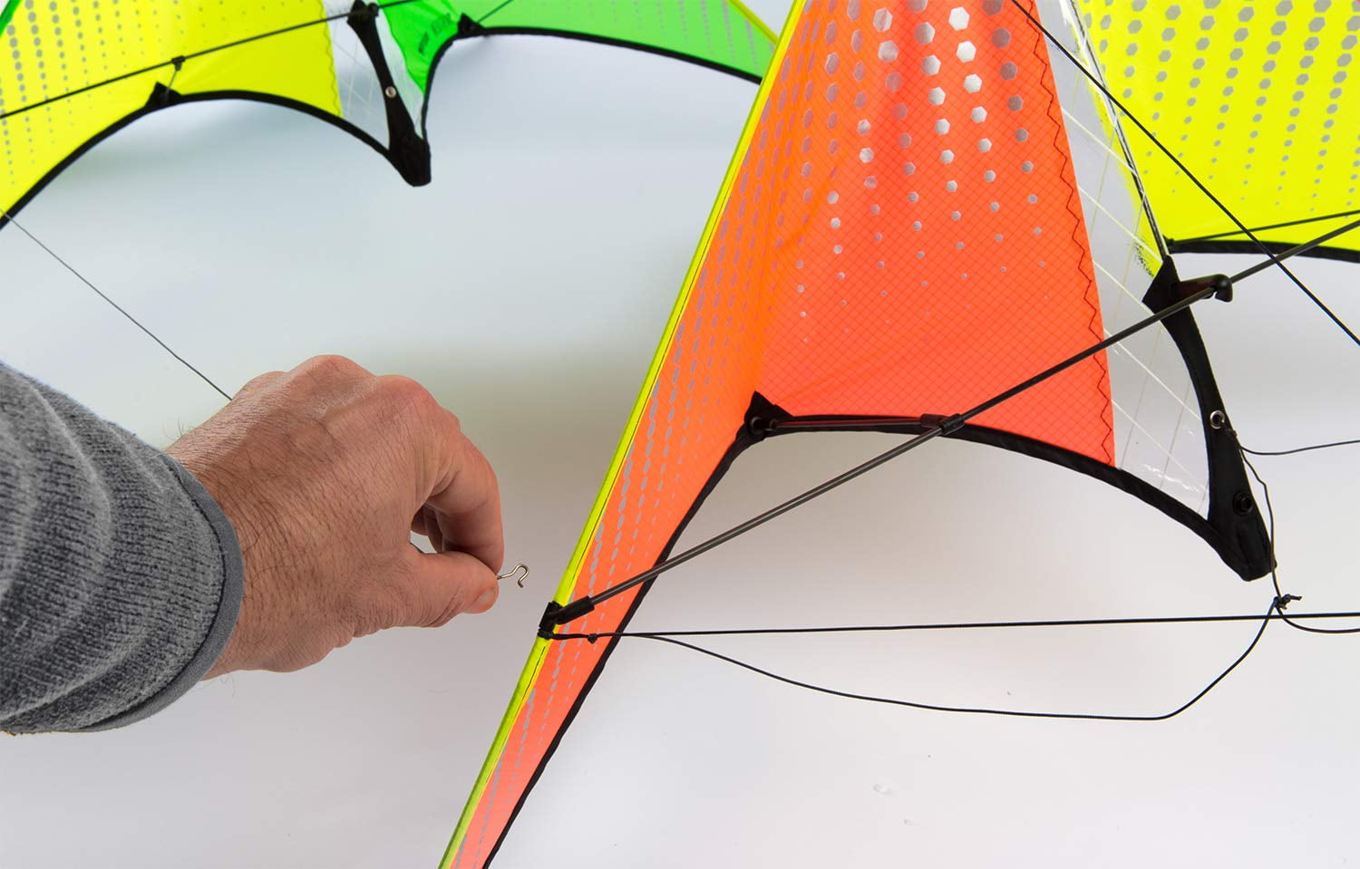 Prism Neutrino Stacker Kite - Orange/yellow