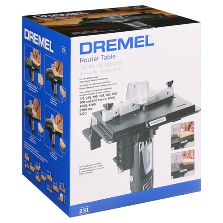 Dremel 231 Rotary Tool Shaper/Router Table to Sand, Edge, Groove, and Slot Wood