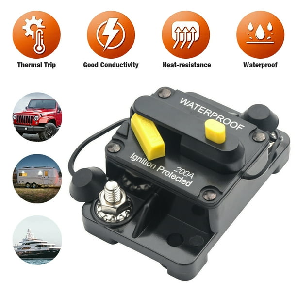 Circuit Breaker with Switch Manual Reset for Boat Marine RV Yacht