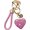 Pink, variant on Crystal Keychain for Women with Sparkly Rhinestones Heart Shape, Pretty Key Chains for Women Girls Gifts