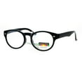 thumbnail image 4 of SA106 Oval Horn Rim Multi 3 Focus Progressive Reading Glasses Black 2.5, 4 of 4