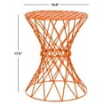 thumbnail image 3 of SAFAVIEH Charlotte Iron Wire Stool Orange, 3 of 4
