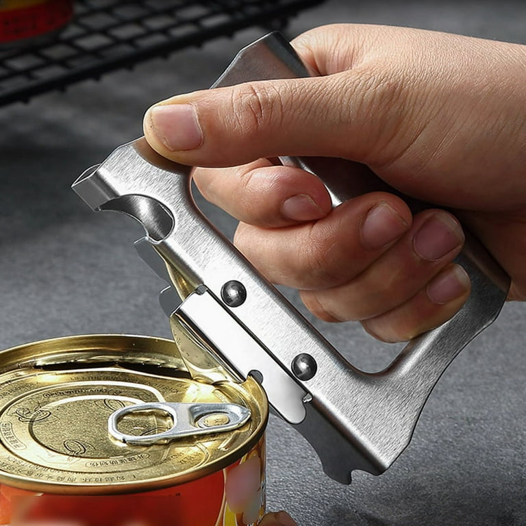 New Multifunction Can Opener Stainless Steel Safety Side Cut
