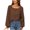 Brown, variant on gakvbuo Fall Clothes For Women 2022 Trendy Business Casual Plus Size Tops For WomenWomens Fashion Solid Color Comfortable Loose T-Shirt Long Sleeves Blouse Casual Tops