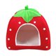 thumbnail image 2 of Apmemiss Clearance Winter Indoor Outdoor Pet House Foldable Yurt Strawberry Tent, Warm Shelter for Cats Dogs, Small Medium Breeds, Easy Storage, 2 of 8