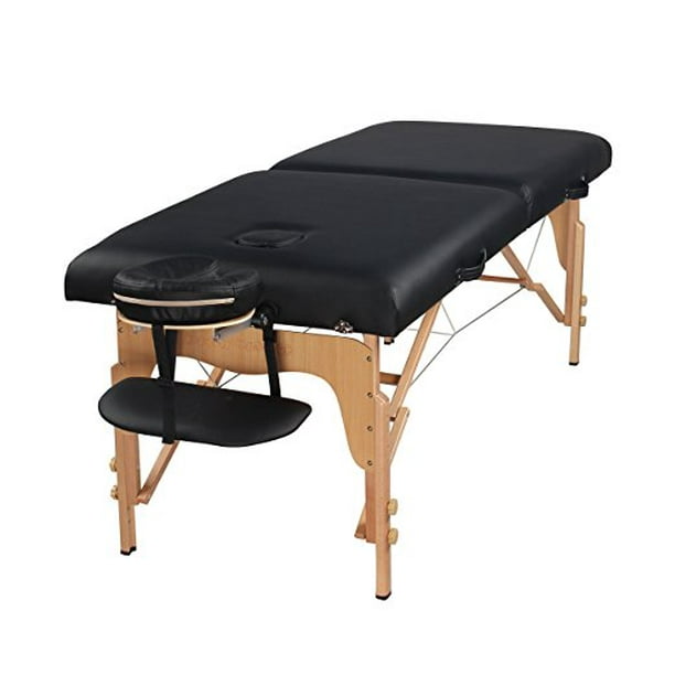 Heaven Massage Extra Wide 3" Portable Folding Massage Table Comfort Series w/Carry Case & Strap