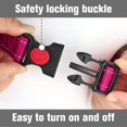 thumbnail image 2 of HAHDAXIA Martingale Collar for Dogs, Reflective Heavy Duty Dog Collar for Safety, Quick Release Buckle, Adjustable Nylon Collars for Small Dogs Walking Training, Hotpink,S, 2 of 7