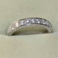 thumbnail image 3 of Fashion Band Jewelry 925 Silver Ring Cubic Zircon Anniversary Gift Sz 6-10, 3 of 8