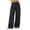 Black, variant on Women's Wide Leg Cargo Dress Pants High Rise Pleated Casual Suit Trousers Multi Pockets Work office Slacks with Pockets Fashion Bottoms Gray