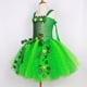 thumbnail image 4 of Vestido tutú de Hada verde brillante para niñas, disfraz de Hada de las flores, bosque, hiedra, fiesta de cumpleaños, vestido de princesa de tul, 4 of 5