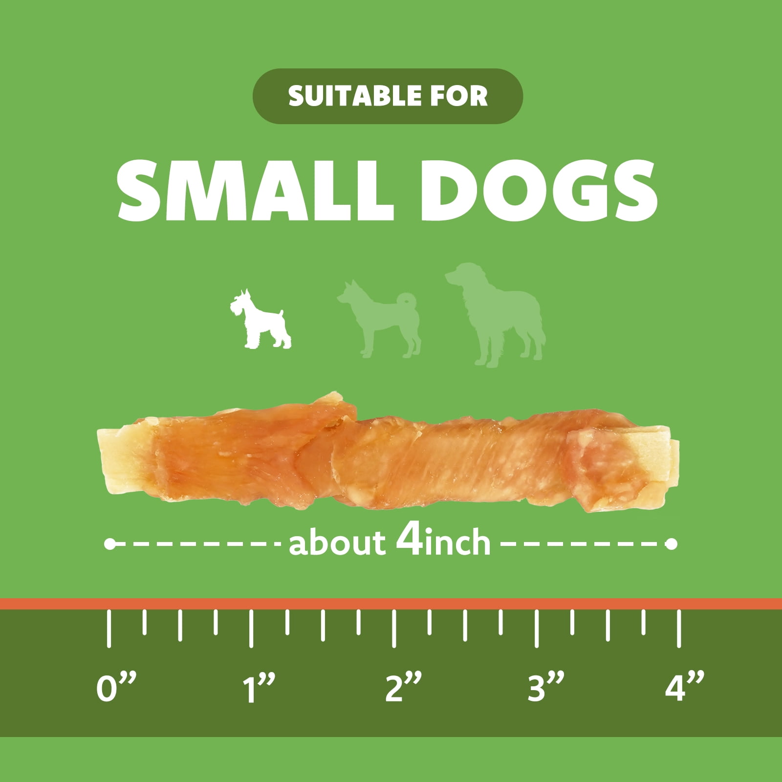 (2 pack) MON2SUN Chicken Wrapped Cod Fillet Small Dog Treats, 13 oz (36 Count)