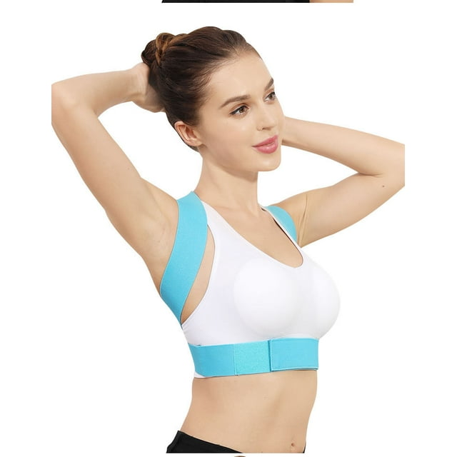 Corrector de postura para mujeres y hombres, Corrector de postura de enderezador de espalda superior para soporte de pecho de clavícula WD.WDQZL Ropa