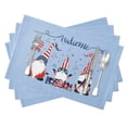 thumbnail image 4 of Independence Day Placemats - Set of 4, 4th of July Patriotic Table Mats for Home Decorations, American USA Flag Place mats for Memorial Day Home Kitchen Dinner, 4 of 6