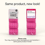 Conair Thermal Self-Grip Rollers, Assorted Sizes, Multicolor, 12 Count