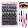 thumbnail image 1 of Kit de extensión de pestañas Yawamica DIY Lash, 300 unidades, racimos de 10 a 20 mm, 1 of 7