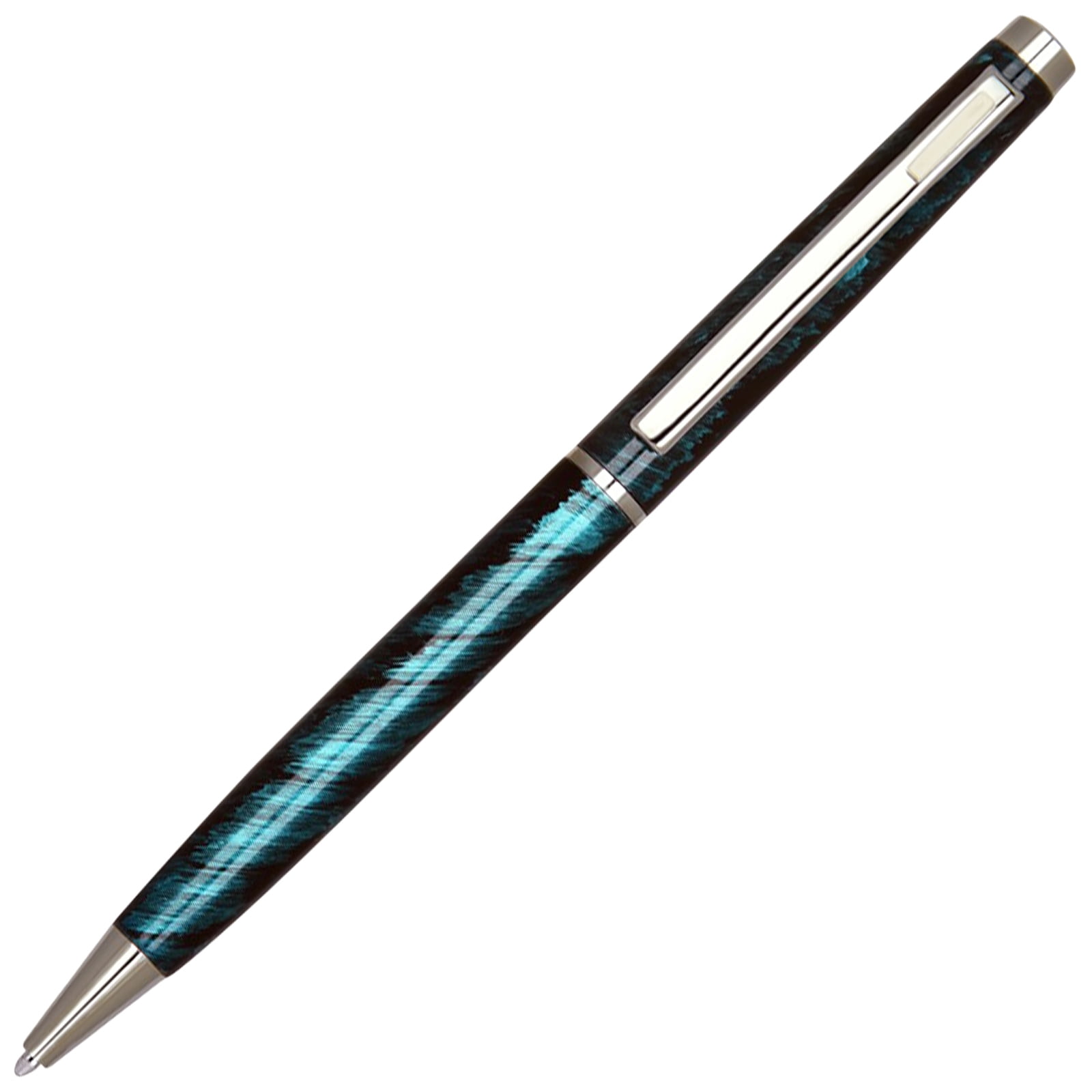 4G Ball Pen - Turquoise with White Accents with Single Gift Box Rosewood