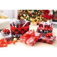 thumbnail image 3 of Greetings 120 Sq. ft. Red and Black Christmas Wrapping Paper Set with Cut Lines (4 rolls 30 in. x 12 ft., 7 Bows, 30 Gift Tags), Christmas Text, Plaid, Reindeer and Snowflakes, 3 of 12