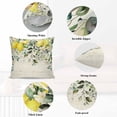 thumbnail image 5 of Decorative Throw Pillow Covers 16x16 Inch Set of 2 Lemon Eucalyptus Leaves Home Decor Pillow Cases for Couch, Floral Green Plant Vintage Cushion Case for Living Room Bedroom Bed Car Chair, 5 of 9