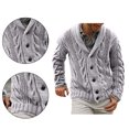 thumbnail image 3 of Jumpingount Suéter informal a la moda para niño, abrigo con cuello en V portátil para invierno frío y otoño, cárdigan de punto de manga larga para el Camisetas SG Jumpingount AP014391-03, 3 of 6