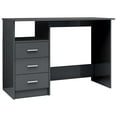 thumbnail image 4 of vidaXL Desk Computer Desk Home Office Desk Workstation Table Engineered Wood, 4 of 25