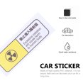 thumbnail image 2 of MasteelfCA 1pc Novel Car Decal Car Warning Sign Nuclear Radiation Autobody Sticker, 2 of 7