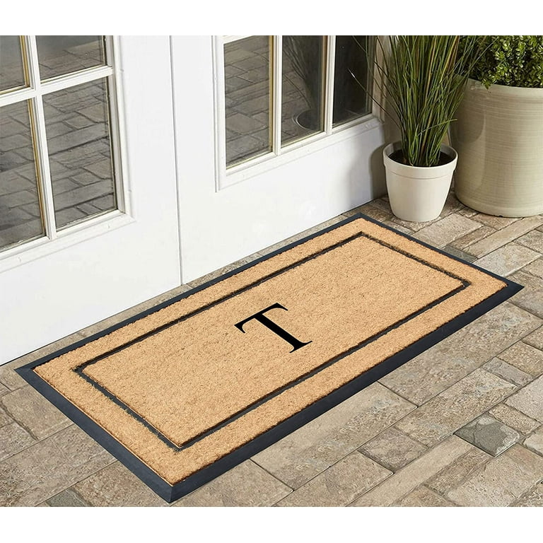 Heavy & Duty Door Mat Indoor Doormat, Low-pile Entryway Rug Door