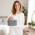 thumbnail image 6 of Makeup Organizer Storage Bag Organizer for Travel and Bathroom Use Gray Oxford Cloth Travel Toiletry Organizer, 6 of 6