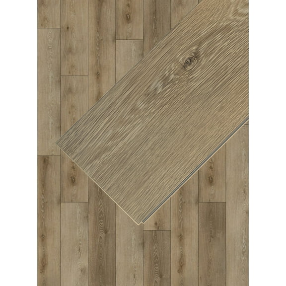 Carolina Wood 20 MIL Wear Layer 5.5mm Thick x 7 in. W x 48 in. L Click Lock Waterproof SPC (Stone Plastic Composite) Vinyl Plank Flooring with IXPE (28.84 sqft/case) (Model: PF802)