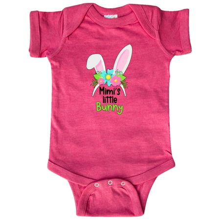 

Inktastic Mimi s Little Bunny Cute Easter Bunny Ears Gift Baby Boy or Baby Girl Bodysuit