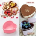 thumbnail image 4 of Heart Shaped Cake Pans Nonstick Cake Pan for Baking Small 4.5 Inch Silicone Heart Molds Valentine's Day Party Accessory (Pink), 4 of 6