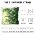 thumbnail image 5 of Acheng Short Plush Pillowcase 1 Piece - Palm Leaves with Lush Branches and Leaves, Tropical Jungle Palm Leaves with Charming Colors White, 5 of 5