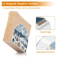 thumbnail image 5 of Yayeee Napkin Holder for Table Set of 2 Kitchen Paper Tissue Organization, Winter Village Serenity, 5 of 8