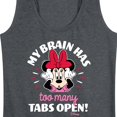 thumbnail image 3 of Mickey & Friends - My Brain Too Many Tabs - Women's Racerback Tank Top, 3 of 5