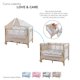 thumbnail image 2 of Cuna Colecho D’Bebé con 2 Niveles Mosquitero Acolchonado - Beige, 2 of 7