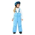 thumbnail image 3 of CPNG Kid's Boys Girls Snow Bib Pants Winter Windproof Ski Pants Outdoor Thickened Insulated Warm Snow Ski Bib Overalls(Light Blue,9-10 Years), 3 of 9