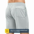 thumbnail image 3 of NORTHYARD Men's 5" Athletic Shorts Running Workout Quick Dry Gym Short Lightgrey XL, 3 of 8