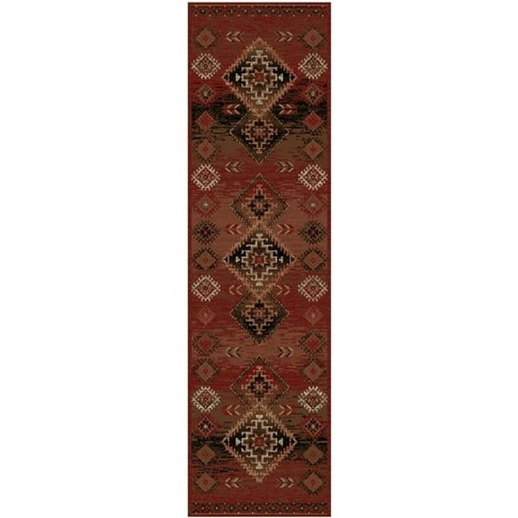 Mayberry Rug AD9580 2X8 2 ft. 3 in. x 7 ft. 7 in. American Destination Rocky Point Area Rug, Antique