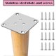 thumbnail image 3 of 4PCS Wooden Furniture Legs,Replacement Sofa Legs Slanted Design Wooden Bed Leg Table Legs Furniture Legs, 3 of 5