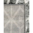 thumbnail image 5 of Unique Loom Matrix Trellis Collection Area Rug - Diamonds (2' 11" x 19' 8" Runner Gray/Ivory), 5 of 10