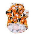 thumbnail image 2 of SPRING PARK Dog Clothes Pet Clothing Hawaii Summer Beach Chrysanthemum Printing T-shirt Turndown Collar Pet Blouse for Small Dogs Cats, 2 of 7