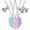 F, variant on BFF Necklace for 3, BFF Magnetic Matching Heart Necklace, Best Friends Forever Necklaces for 3 BFF Heart Puzzle Matching Alloy Pendant Necklaces Set
