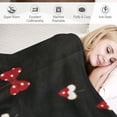 thumbnail image 3 of Qinduosi Mushroom Blanket Room Decor Fleece Throw Blanket Kids Boys Cute Black Red Mushrooms Plush Blanket for Bed Sofa Couch Soft Lovely Botanical BlanketQueen, 3 of 6