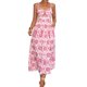 thumbnail image 1 of Vestido con tirantes estampados para mujer, vestido informal con tirantes finos ajustables, vestido recortado para primavera y verano, 1 of 8