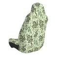 thumbnail image 2 of Balery Green Snake Pattern Car Seat Cover - Soft & Breathable Front Premium Covers with Non-Slip Protector Fits Most Automotive, Vans, SUVs, Trucks - 1 Unit, 2 of 5
