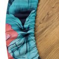 thumbnail image 5 of Ambesonne Romantic Floral Fitted Round Tablecloth, Boho Dreamy Flowers, 56"- 60" Diameter, Coral Pale Turquoise, 5 of 5