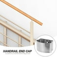 thumbnail image 4 of QIDITONG 2pcs Handrail End Caps for Staircase Handrails Railing End Covers Outdoor Indoor Stairs End Caps Accessories Deck Rail Handrail End Caps Replacements, 4 of 6