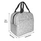 thumbnail image 3 of Easygdp Silver Mosaic Bolsa Térmica Premium - Tela Oxford Impermeable, Gran Capacidad, Bolsillo Frontal, Unisex para Trabajo, Escuela, Actividades al Aire Libre y Picnics, 3 of 8