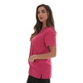 thumbnail image 2 of Just Love Solid Scrub Top for Women with Pockets and V-Neck - Comfortable and Professional Medical Uniform (Fuchsia, X-Small), 2 of 3