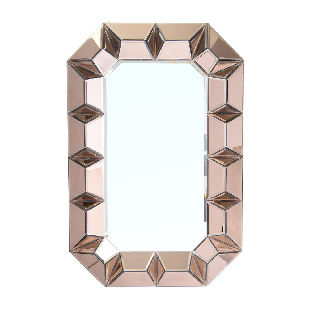 A&B Home Wall MirrorColorRose Gold,StyleModern Chic